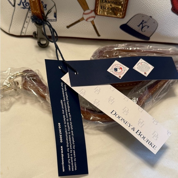 Dooney & Bourke Kansas City Royals Baseball Themed  Women's Satchel Bag - Picture 9 of 16